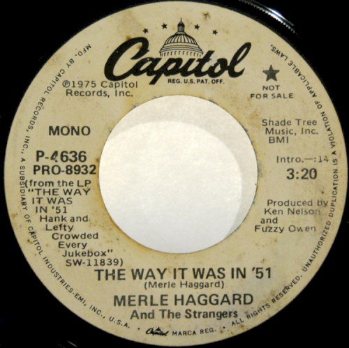 The Way It Was In '51