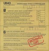 Album art Signing Off by UB40